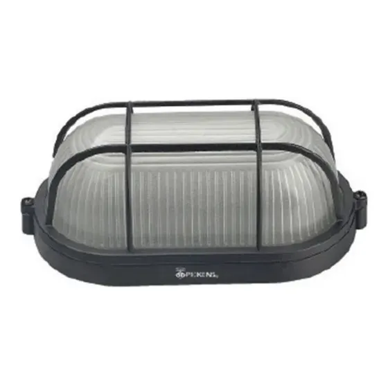 Lampara Vapoleta Ovalada Pequeña C/rejilla 110v-220v Pickens