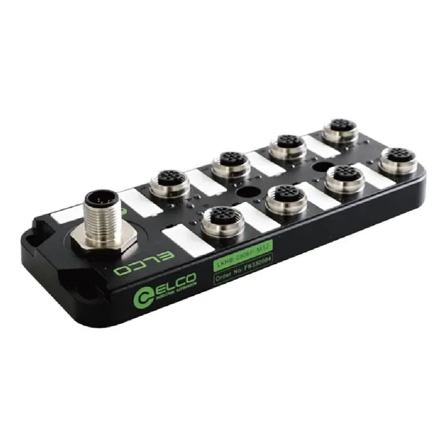 Caja De Distribución Io-link M12 5pin M, 8 X M12 3pin H Elco