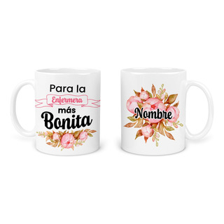 Taza 11 Oz Tdm51. Personalizada C/nombre Para La Enfermera.. Taza 11 Oz Tdm51. Personalizada C/nombre Para La Enfermera..