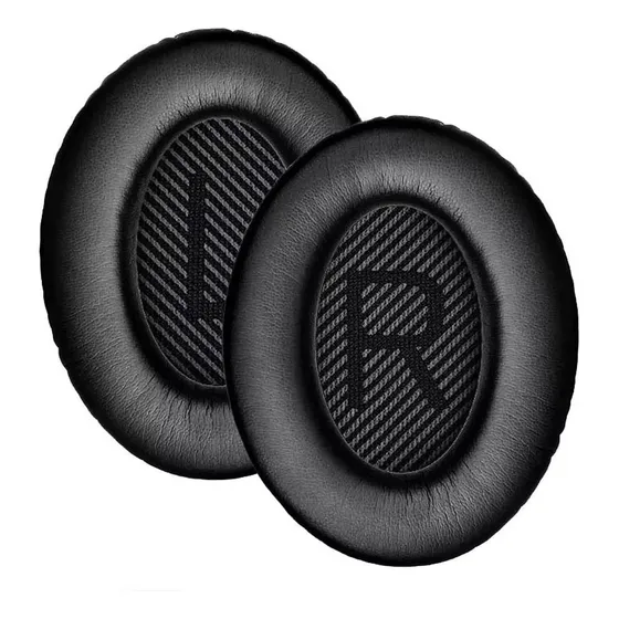 Almofadas Espumas Compatível Com Bose Qc25 Qc35 Qc15 Qc45 Ae2 Ae2i Casa Do Periférico Preto