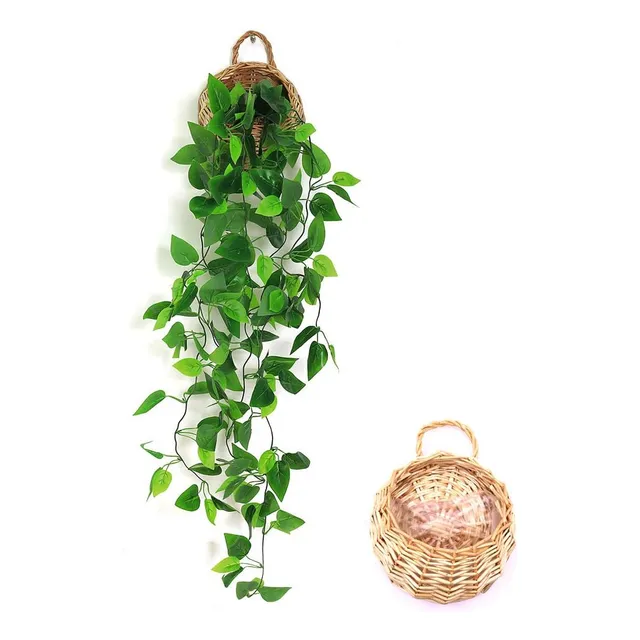 Anzome Plantas Colgantes Artificiales, Cadena Verde De Hojas