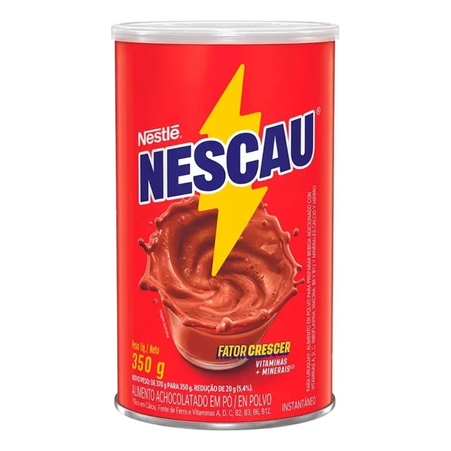 Achocolatado Em Pó Nescau Lata 350g Vitaminas Original
