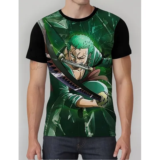 Camisa Camiseta One Piece Desenho Anime Roronoa Zoro 11