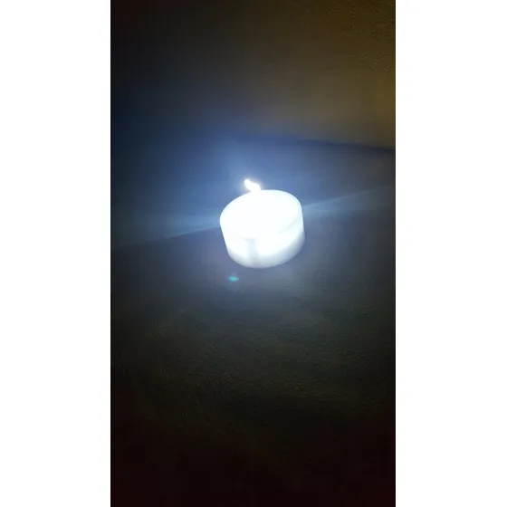Luz Led Blanca Tea Light Evento Fiesta Efecto Vela 4 Unidade