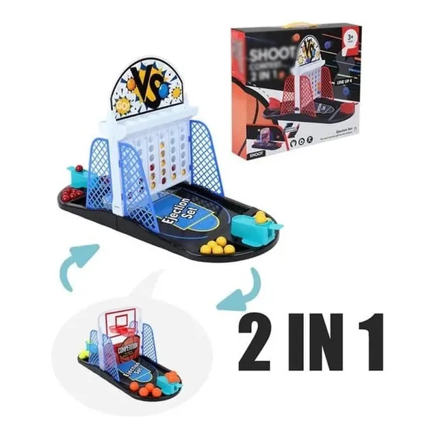 Juego De Basketball Mesa 2 En 1 