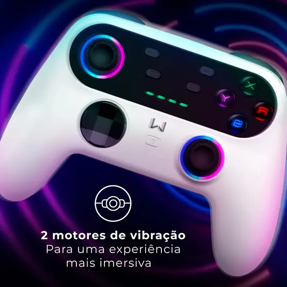 Controle Ultra Pro Bluetooth Branco Warrior - Js0092
