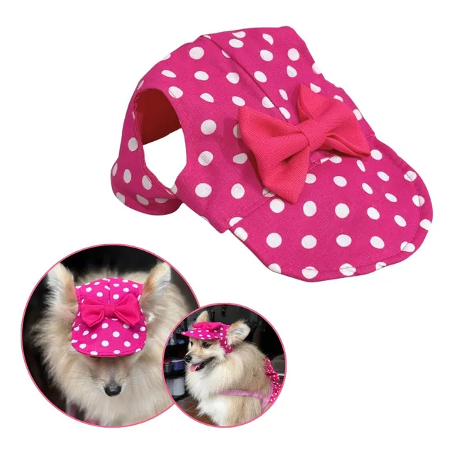 Bone Para Pet Femea Bone Cachorro E Gato Acessorio Viseira