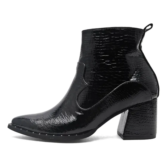 Botín Dama Negro Tellenzi 208 Botines Para Mujer