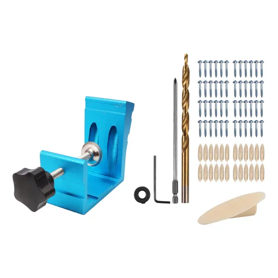 Agujero De Bolsillo Jig Kit P/ Taladro De Tornillo 15 Grados