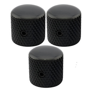Kit 3 Knob Metal Preto P/ Guitarra Alta Qualidade Com Trava Kit 3 Knob Metal Preto P/ Guitarra Alta Qualidade Com Trava