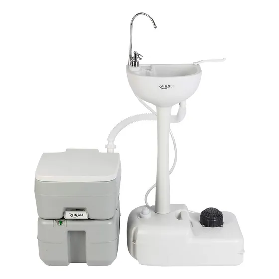 Vingli Combo Lavabo E Inodoro Portátil Mejorado 19 Litros