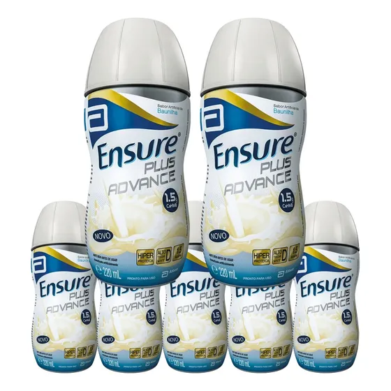 Kit 30 Frascos Ensure Plus Advance Baunilha 220ml  Envio 24h