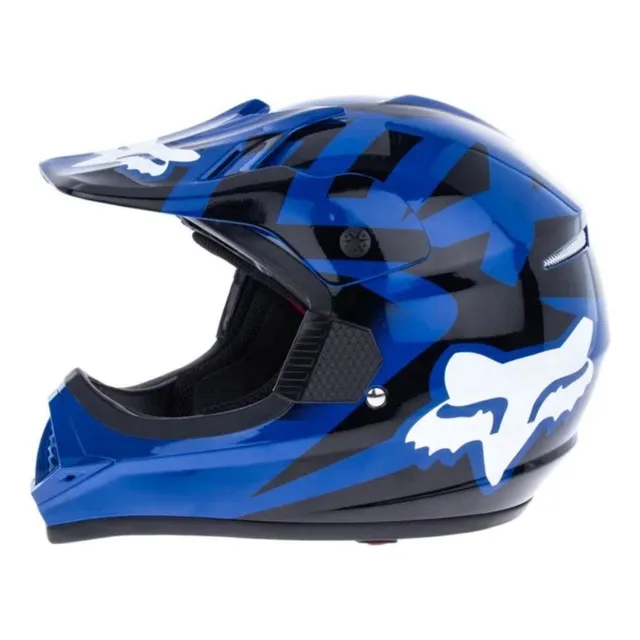 Casco Fox Vf1 Motocross Helmet Blu
