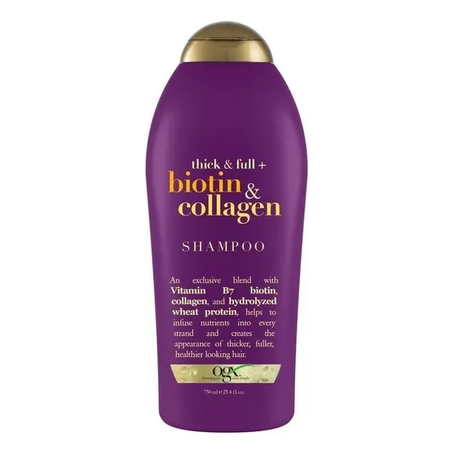 Shampoo Ogx Para Cabello Grueso Biotina Y Colageno 750ml