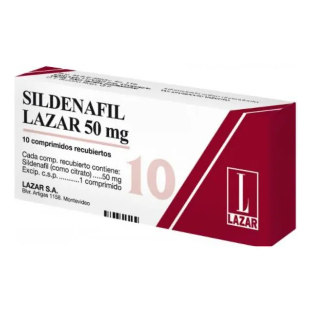 Sildenafil Lazar 50 Mg X 10 Comprimidos // Sildenafil