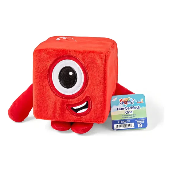 Peluche 1 Cuadrada 94553 Hand2mind numbersblocks rojo tamaño pequeño