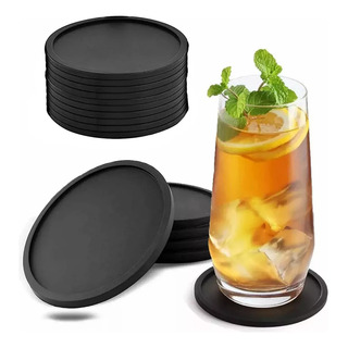 12 Portavasos Para Mesa Antideslizantes Plástico Resistente 12 Portavasos Para Mesa Antideslizantes Plástico Resistente