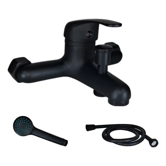 Monocomando Ducha Con Transferencia Negro
