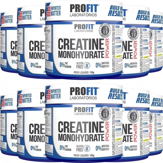 10x Creatina Monohydrate Power - Pote 150g (1,5kg) - Profit