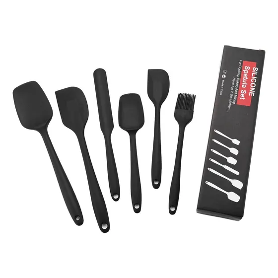 Set 6 Utensilios De Cocina De Silicona Espatulas Reposteria