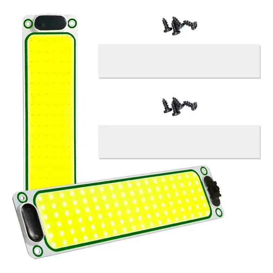 Kit Lamparas Led Cob 12v 24v Delgada Adhesiva Tecla On Off