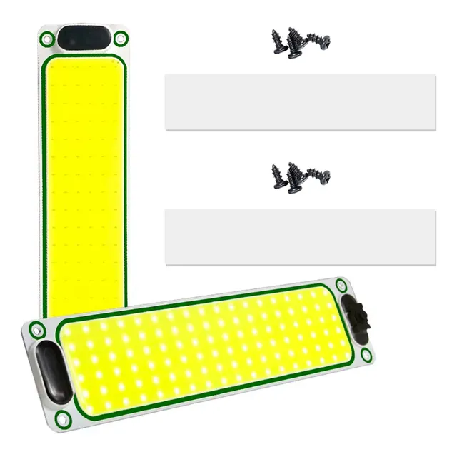 Kit Lamparas Led Cob 12v 24v Delgada Adhesiva Tecla On Off