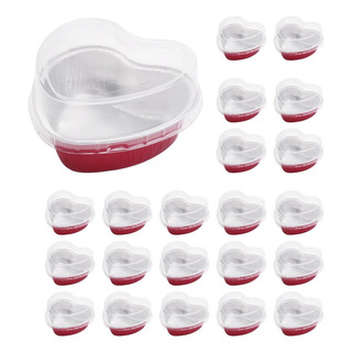 100 Moldes Para Cupcakes Con Forma De Corazón Rojo De San Va 100 Moldes Para Cupcakes Con Forma De Corazón Rojo De San Va
