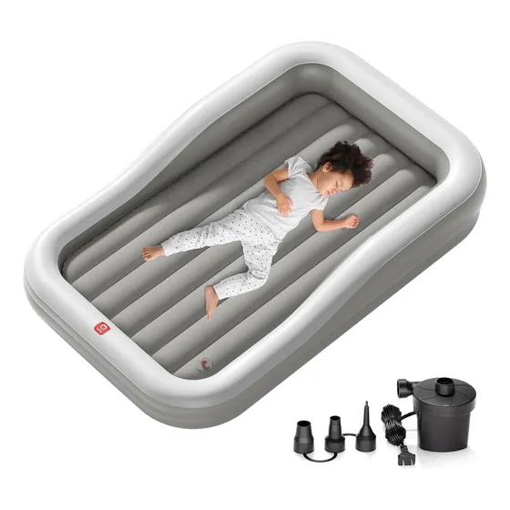Para Cama Inflable De Viaje Para Niños Pequeños Qpau Con