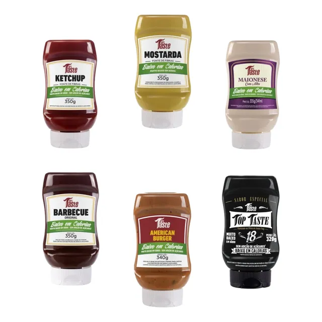 Kit 2x Mrs Taste - Molhos, Caldas Doce E Temperos Zero Sodio