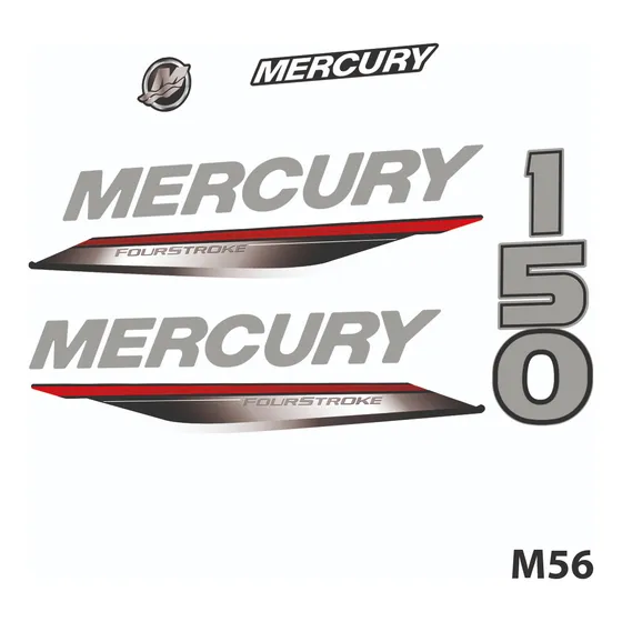 Calcos Outboards Mercury 150 Hp 2018-2020 4t Silver M 56