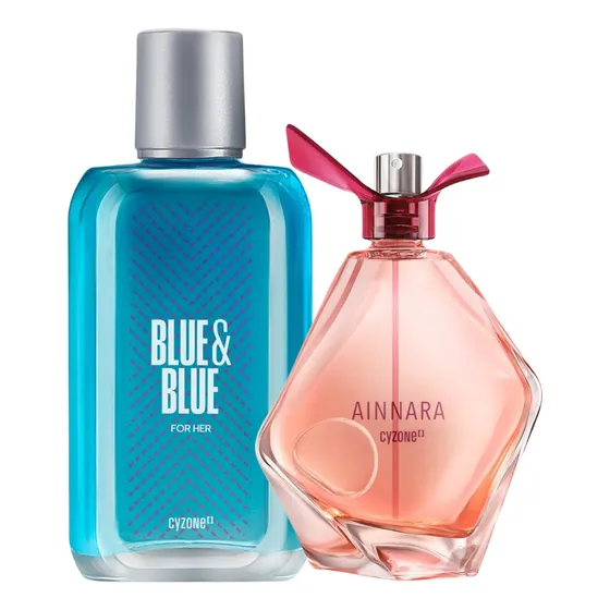 Perfume Blue And Blue + Ainnara Cyzone Dama Original 