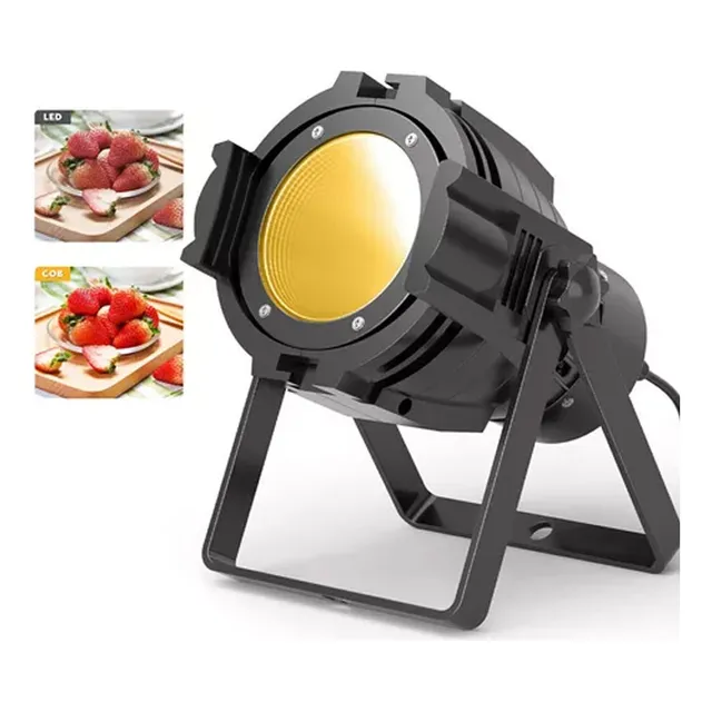100w Luz Par De Emisión Directa Cob Blanco + Blanco Cálido