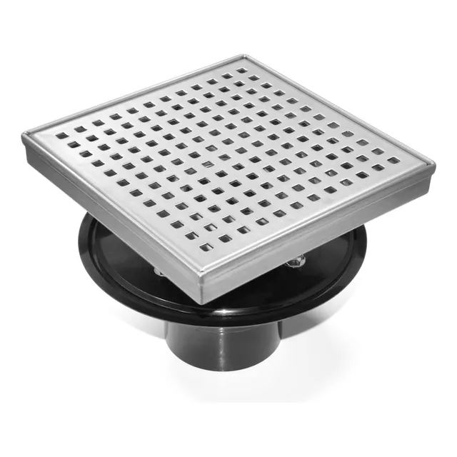 Heatgene Drenaje Ducha Cuadrado 4  Cubierta Plana Piso Acero