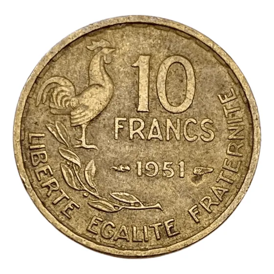 Moeda Da França: 10 Francos