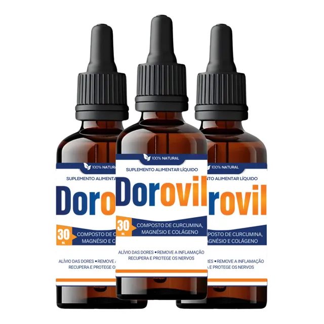 3 Frascos Dorovil - Potente No Combate À Dor