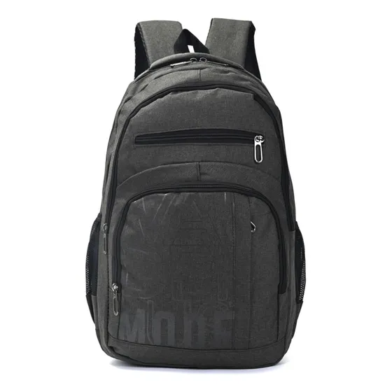 Mochila Wanderlust Portanotebook Gris Tela Lisa Original