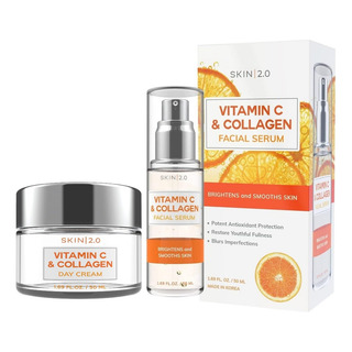 Set De Suero De Vitamina C Y Colágeno + Crema De Día Skin Set De Suero De Vitamina C Y Colágeno + Crema De Día Skin