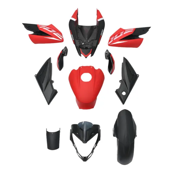 Kit De Tapas Completo Para Pulsar Ns200 Rojo Mtc