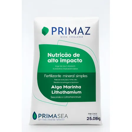Primaz - Fertilizante - Algas Marinhas Lithothamnium - 25kg