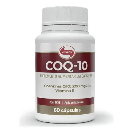 Coenzima Q10 200mg 60 Cápsulas Vitafor Sem Sabor