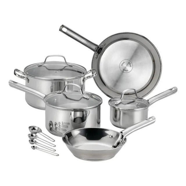 Set De Ollas Acero Inoxidable T-fal Performa  14pc