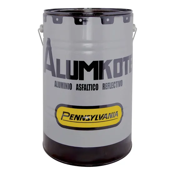 Aluminio Reflectivo Asfaltico Alumkote 20litros Pennsylvania Aluminio Brillante