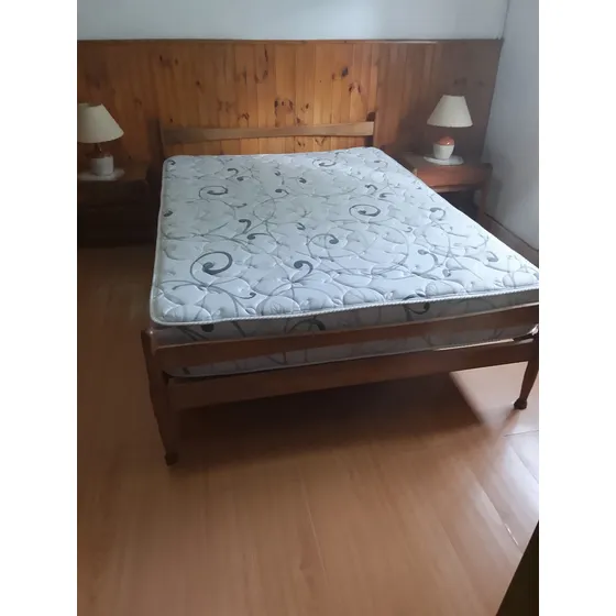 Colchón Duciel 2 Plazas Densidad 30 Azul Claro