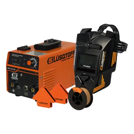 Soldadora Inverter Lusqtoff Hobbista Sml150-8d Dual 18a Mig Mma Alambre Flux O Electrodos 220v 50hz
