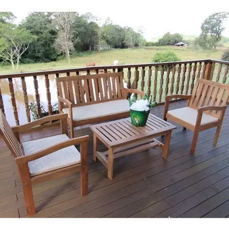 Conjunto Robust Tecido Bege Magazine Decor