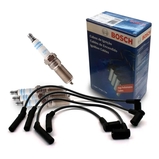 Kit Cables Y Bujias Ecosport Fiesta 1.6 8v Cap Goma