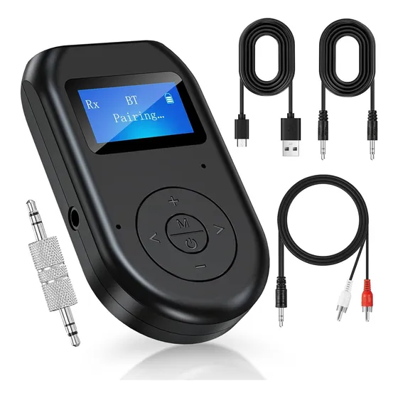 Receptor/transmisor Lcd Bluetooth5.0 Car Adapter 4 En 1