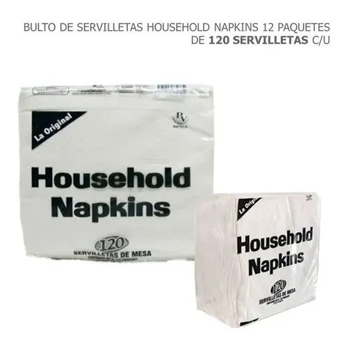 Servilletas De Mesa Household Napkins. 12x120 U Trabajando