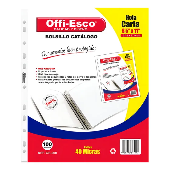 Protector Acetato Carta X 100 Oe-200 Offi-esco