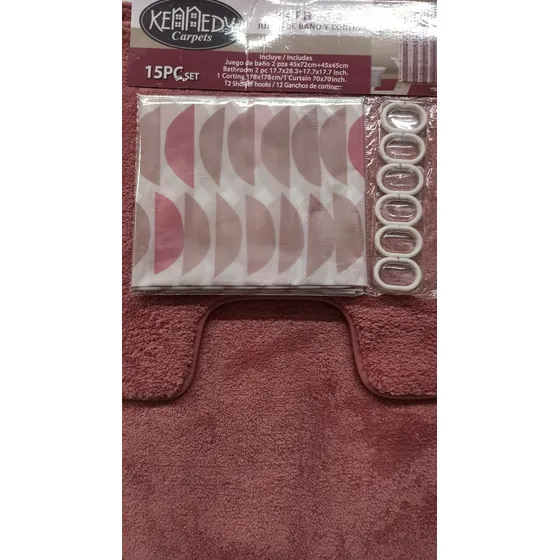 Juego De Alfombras Para Baño 3 Piezas Suave Absorbentes 